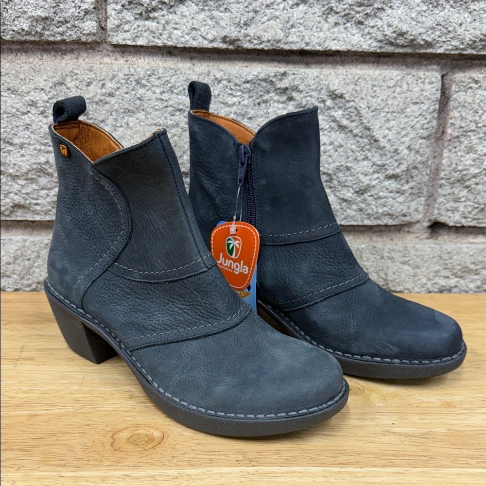 Women's Gray Blue Ankle Boots